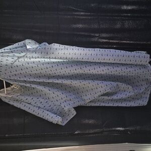 Blue Patterned Hospital Gown Size 10xl